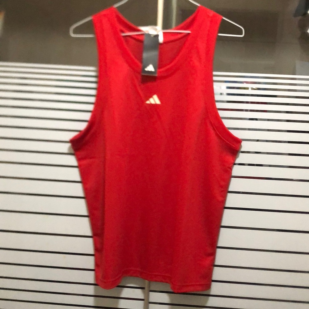 New Adidas  Red Athletic Tank